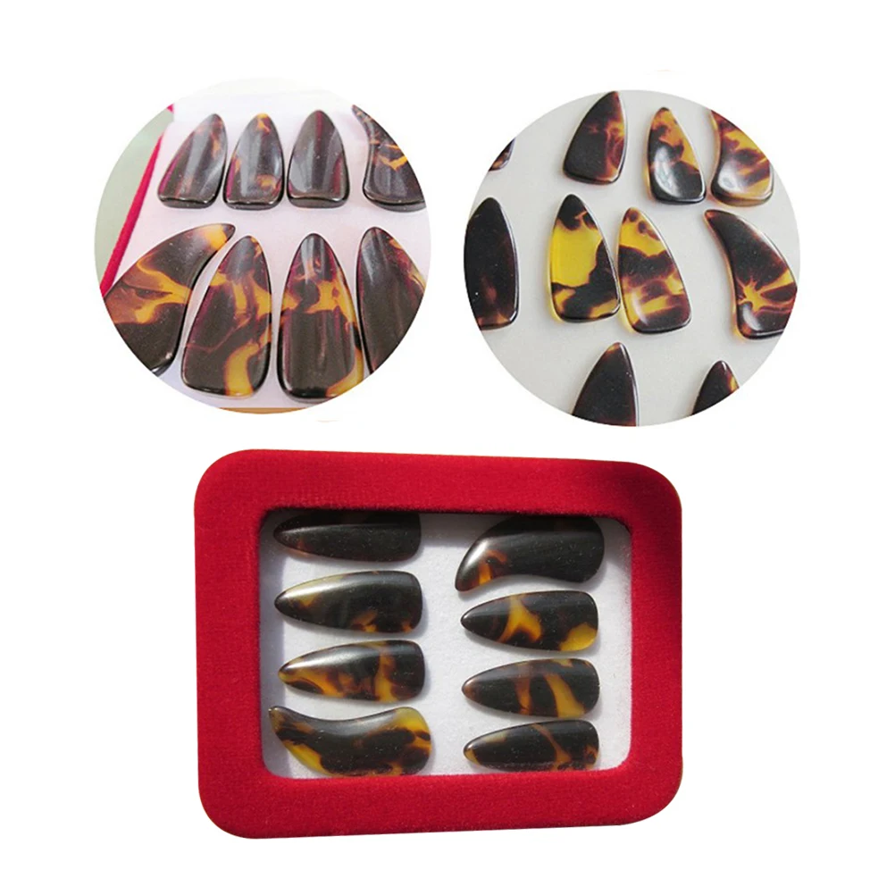 

Professional Natural-imitated High-grade Nail Groove Fingernail Zither For Beginners To Practice Finger Picks Zither Accessories