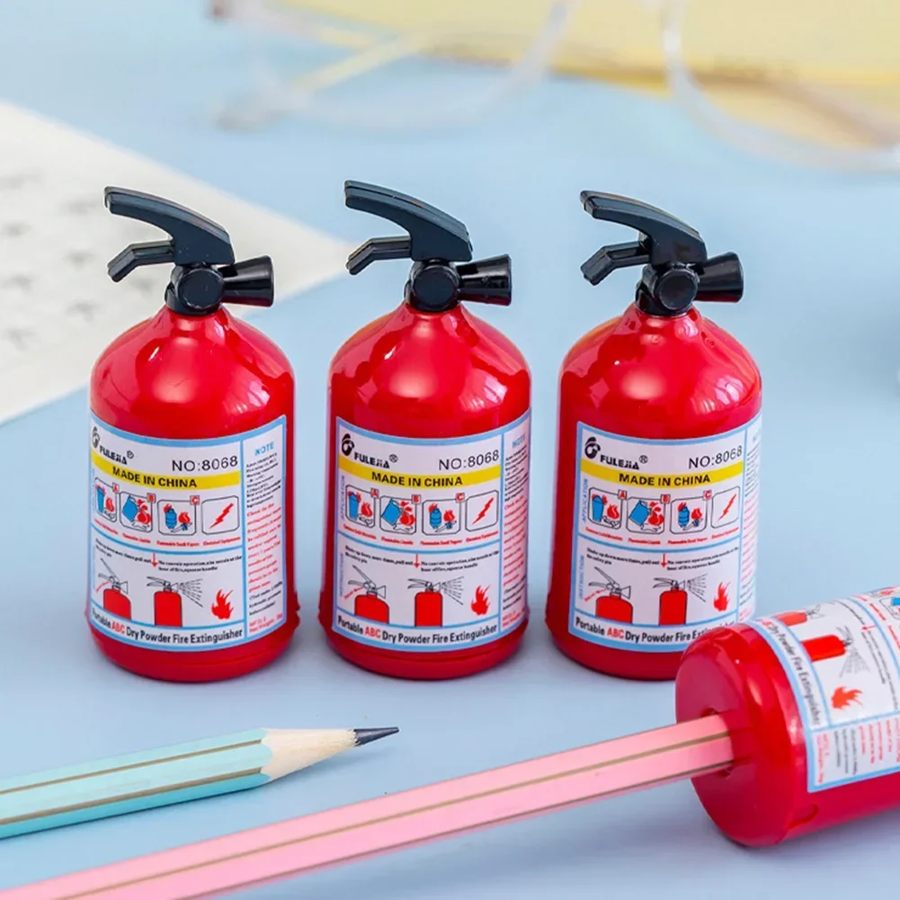 1 Pcs Fire Extinguisher Shape Creative Pencil Sharpener Student Stationery Gifts Office School Supply nice things Novelty