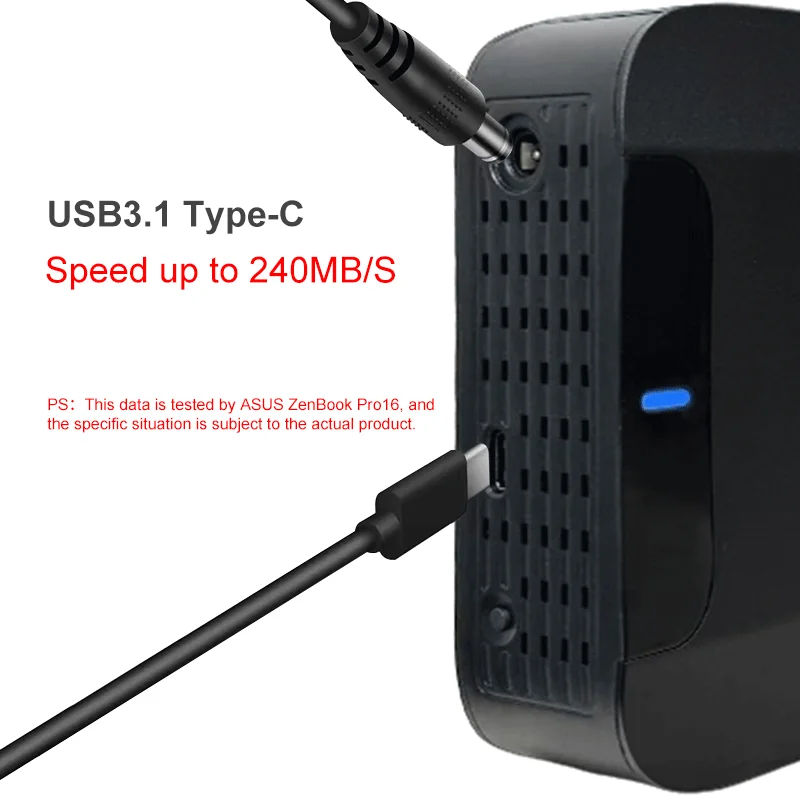 3.5'' HDD Portable External Hard Drive 12TB Type C3.1 External Hard Disk Memory Compatible PC/Mac/ Desktop/MacBook