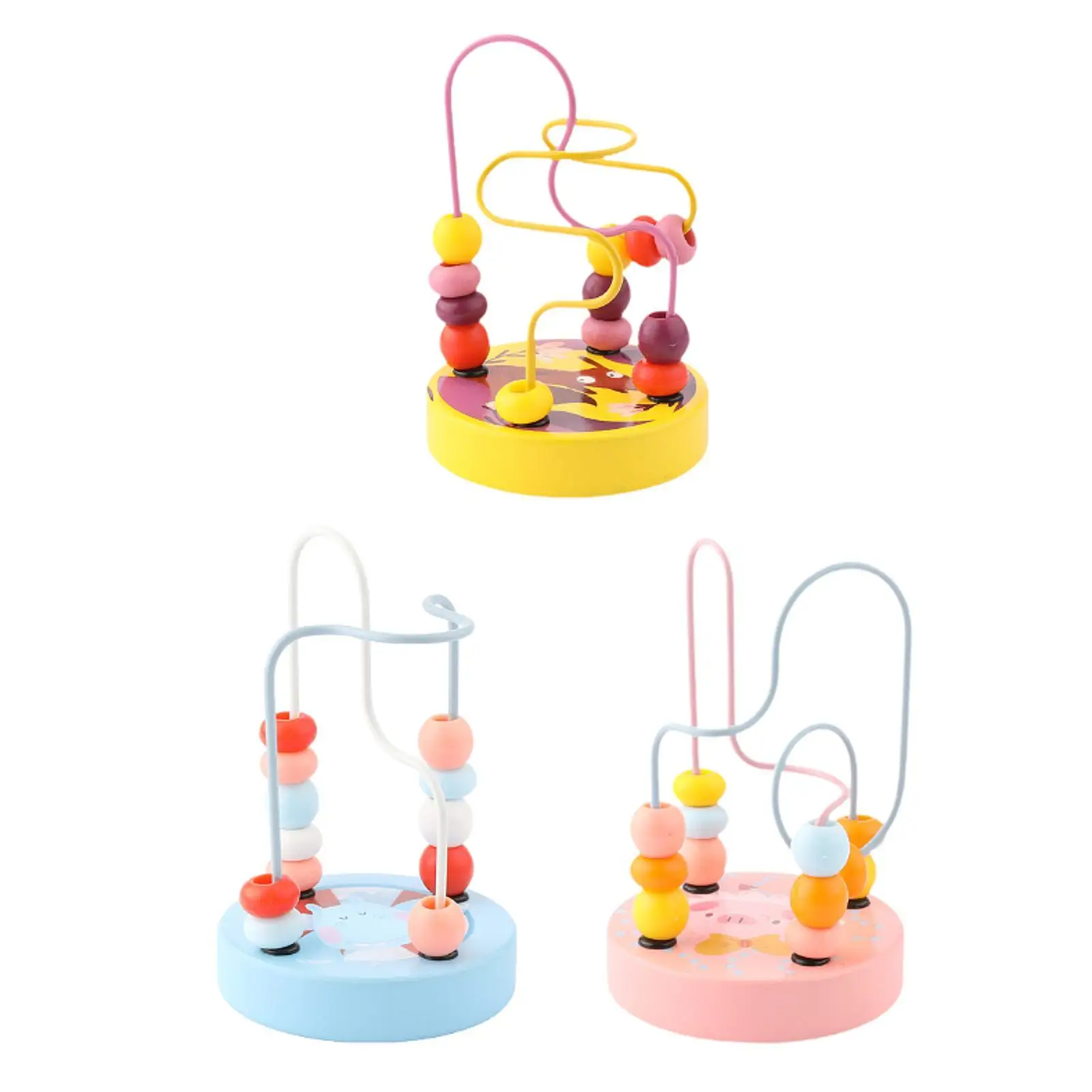 ビーズ迷路おもちゃ教育サークルおもちゃ把握能力ビーズローラーおもちゃカラフル
