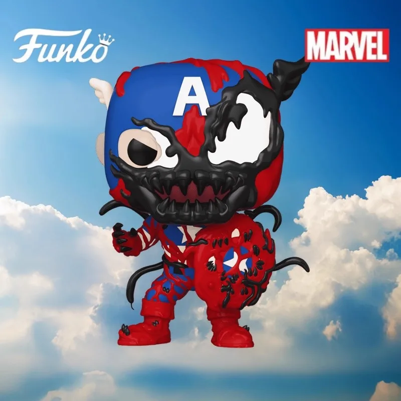 Funko Pop Original Genuine Marvel Venom Iron Man Captain America Black Panther Action Figure Toys for Boys Girls Gift