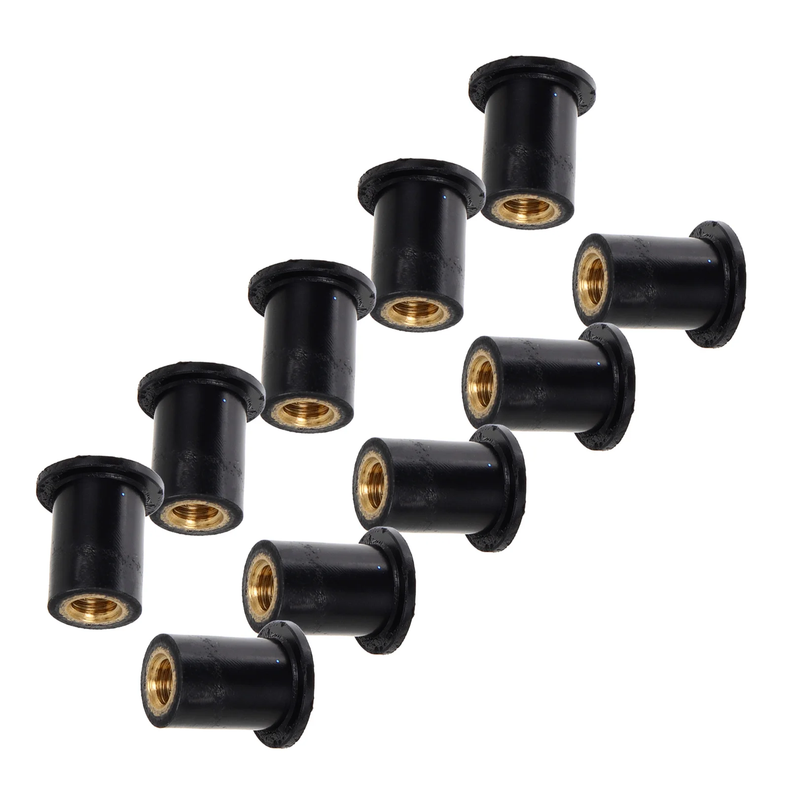 

10 Pcs Motorcycle Windshield Nut Brass Plastic Small Expand Well Nuts Rivet Tight Fastener Windscreen Kit Motorcycle Part Screws