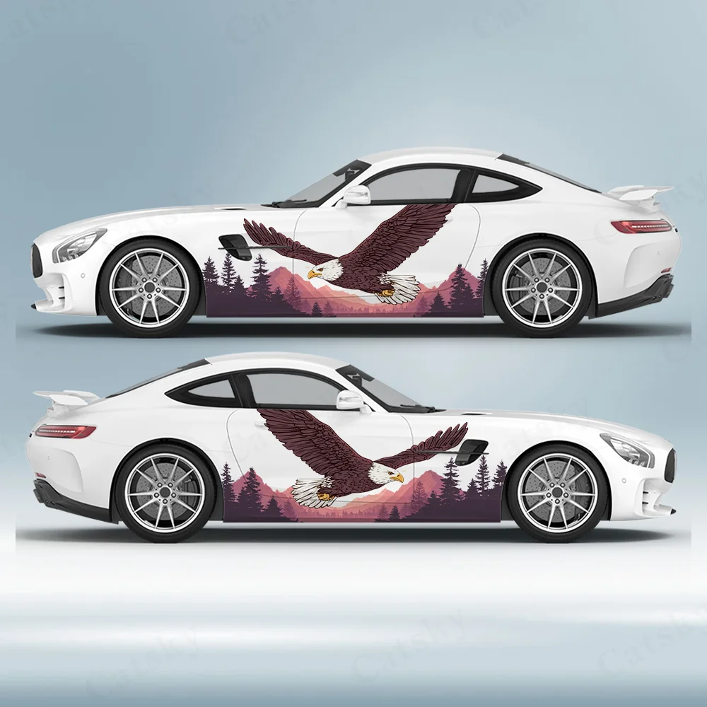 

Feiying Mountain Forest Car Vinyl Wraps Decal Self-adhesive PVC Sticker Suitable for Trucks SUV Decoration Auto Accessories Gift