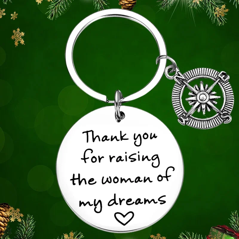 

Mother Gift Keychain Pendant Mother In Law Gift Key Chains Thank You For Raising The Man Of My Dreams