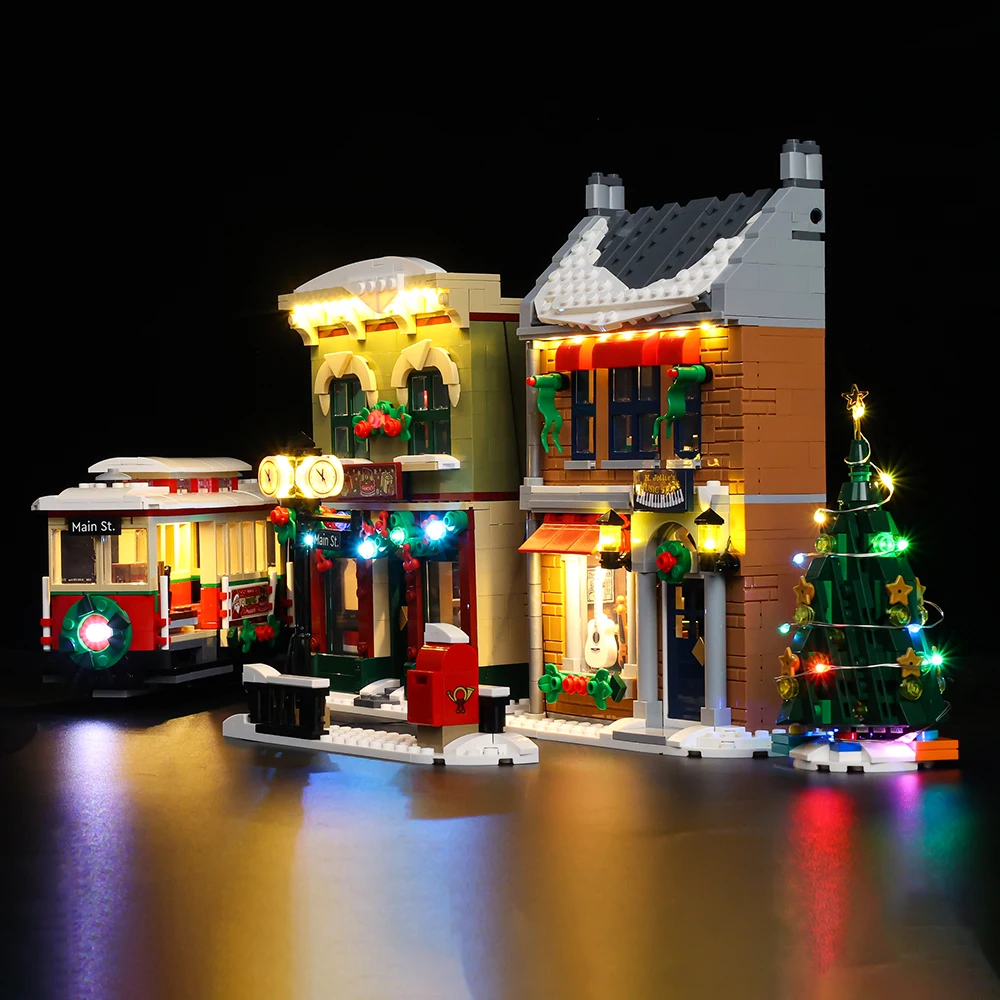 LED Light  Kit For 10308 Holiday Main Street Christmas Lighting Set  DIY Toys Set (Not Included Building Blocks)