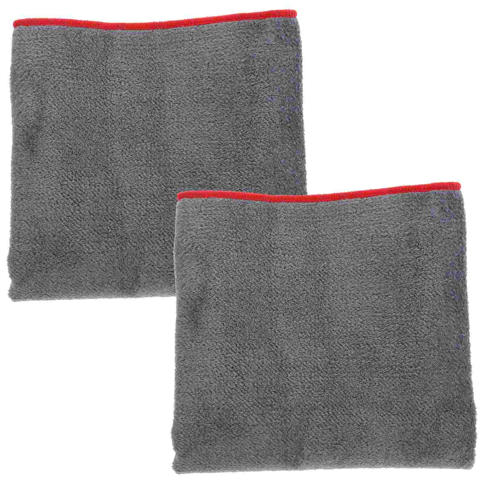 

2 Pcs Microfiber Cleaning Towels Car Drying Suede Cloth for Cars Super Absorbent