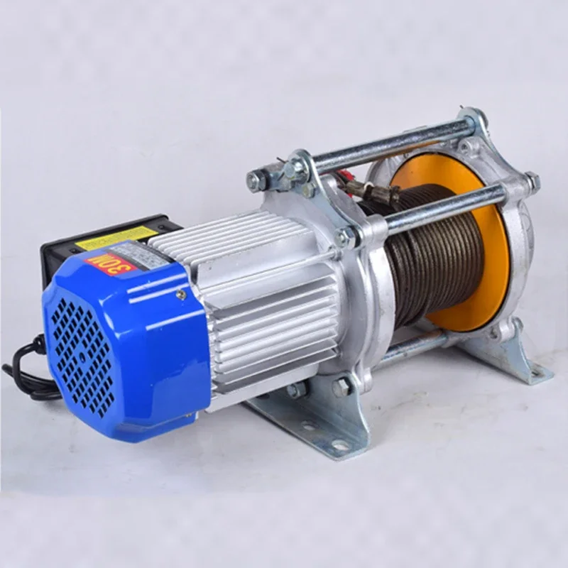 Household 220v Hoist 1.5 Tons 4Kw High-end Aluminum Shell Multi-function Hoist 220V Fast Lifting Crane Electric Hoist