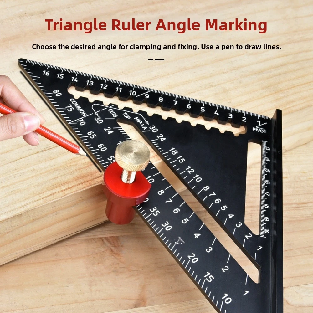 Aluminum Alloy Bench Stop Block Non-Slip Surface 19/20mm Size Triangular Ruler Stop Limit Stop Design Auxiliary Clamp