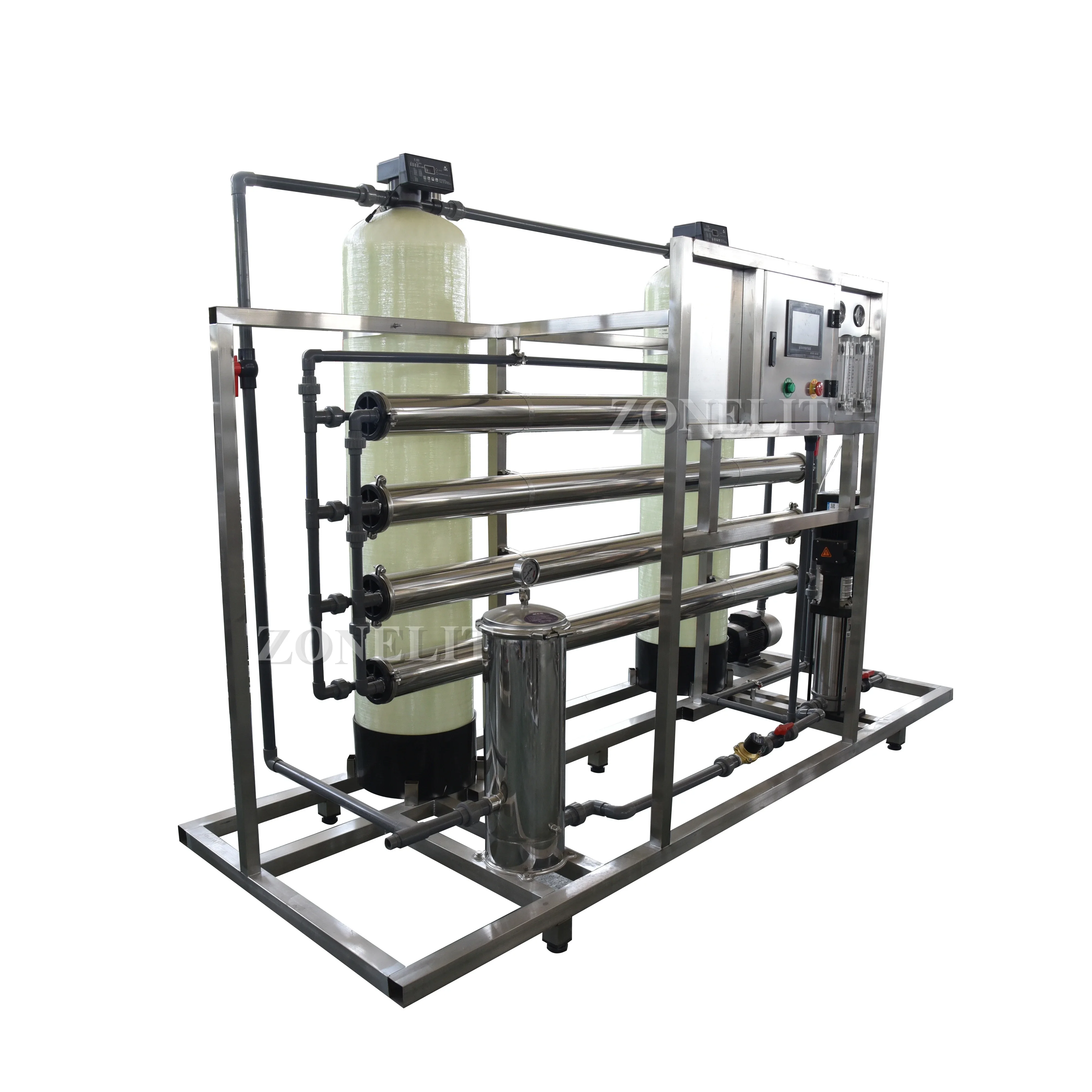 2000lph Drinking Water Reverse Osmosis Water Filter System RO Purified Water Machine