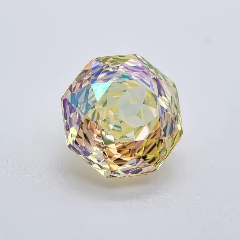 Z-Hot Sell Cubic Zirconia Special Rose Cut Roman Holiday Color Gemstone Bead Wholesale and Retail Diy Ring Necklace Earrings Mai