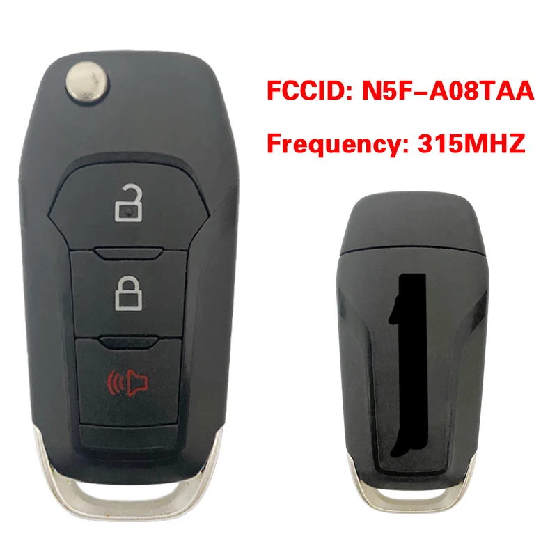 

CN018143 Original 3 Button Smart Remote Control Key FCCID N5F-A08TAA JL3V-15K601-FA 315MHz 49 Chip For Ford Raptor 2019 2020