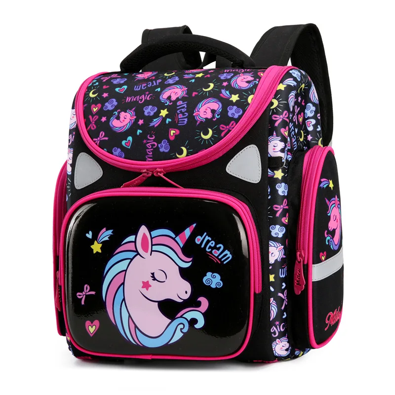 Orthopedic Children School Bags For Boys Top-Quality Primary School Backpacks1-3 grade Kids Backpacks Shell 3D Backpack Girls