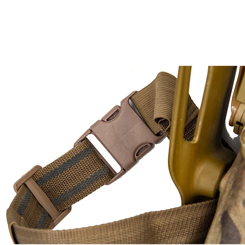 Tactical Combat Gun Belt Holster Hunting Airsoft Gun Carry Waist Holster Bearing Torch For G17 19 22 23 31 32 Gun view 4