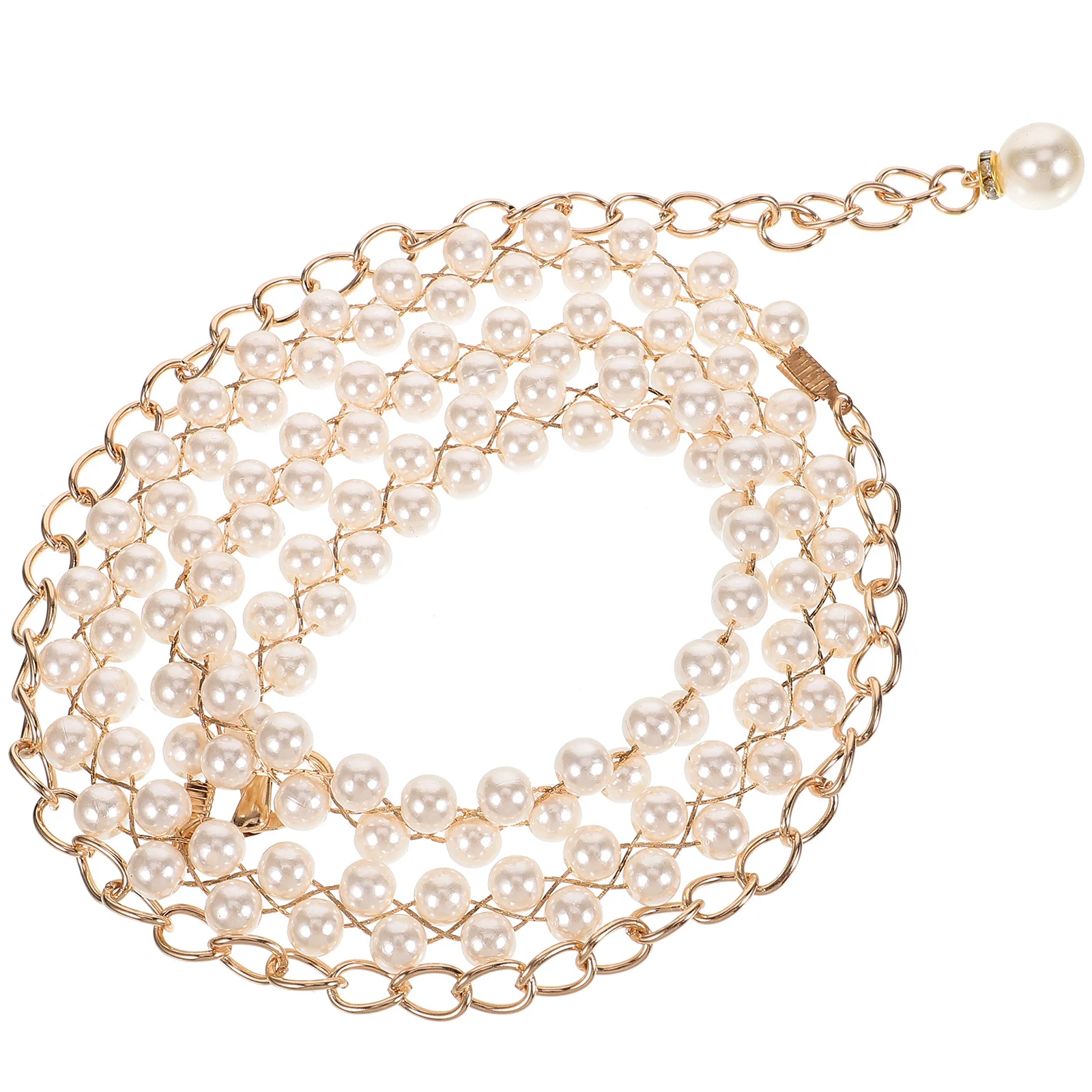 Pearl Waist Chain Delicate Pearl Belt for Women Dress Wedding Party Banquet Decorative Accessory Waist Chain Dress Belt
