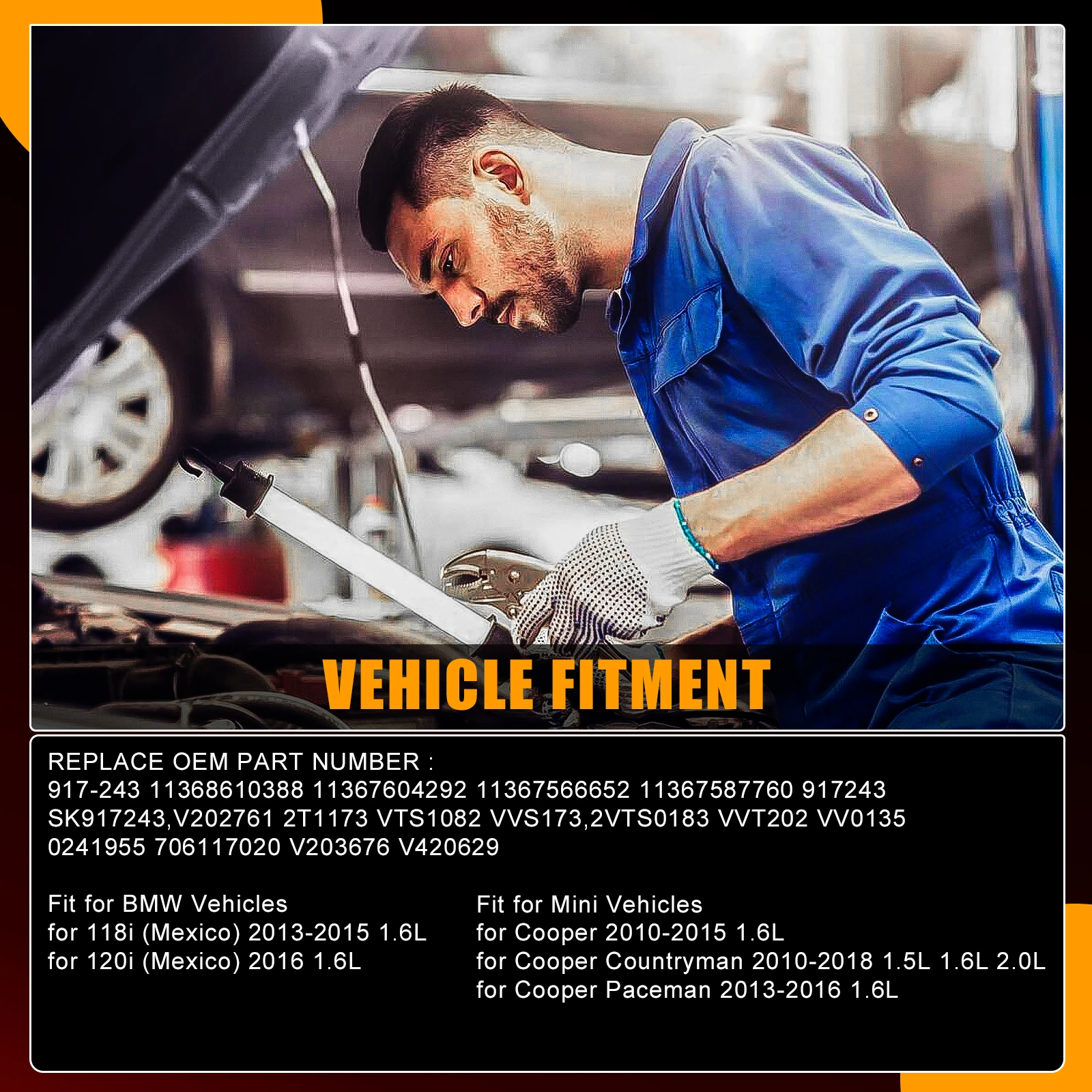 Engine Variable Valve Timing Control Solenoid 11367587760 For BMW 118i For Mini Cooper Countryman L3 1.5L L4 1.6L 2.0L 1.6L