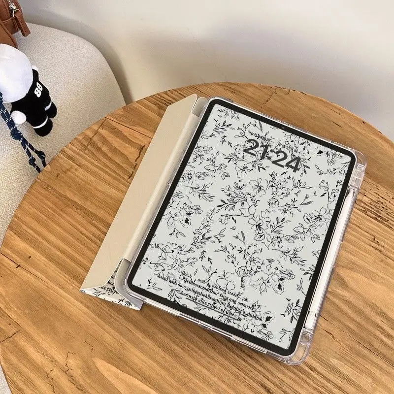 Flower 3+Y Multi-Angle Stand Cover for IPad Air 6 Case IPad 10th Gen Air 5th 4th 10.9 Pro 11 2nd 3rd 4th IPad 10.2 7th 9th 8th
