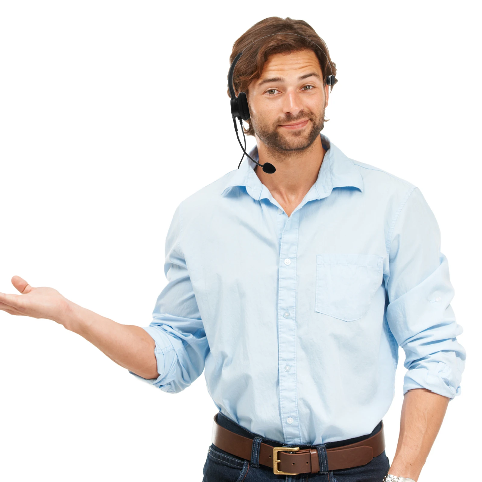 

USB Phone Headset 150ohms Speaker Noise Proof Microphone Computer Office Desk Call Center Hot Plug Digital Volume