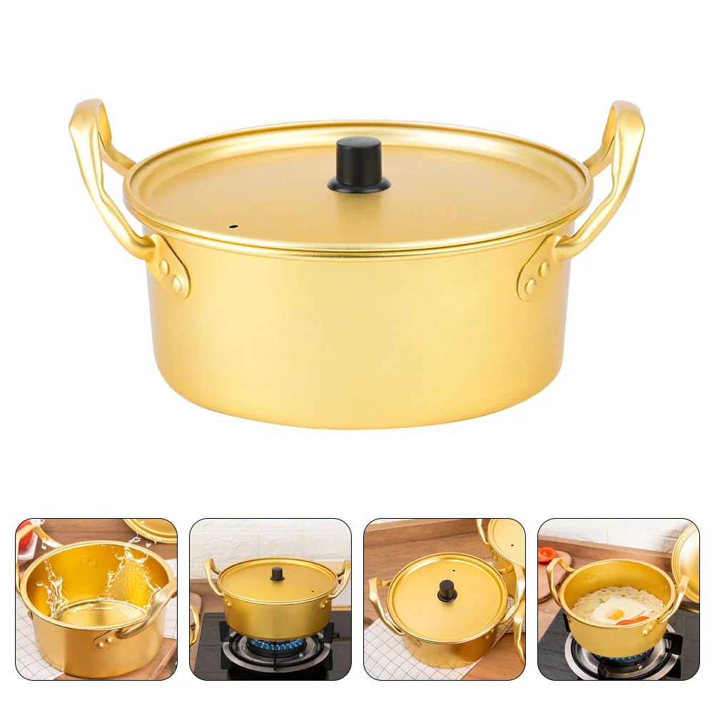 

Aluminum Cooking Stockpot Dual-handle Cooking Pot Metal Saucepan Cooking Pot Food Heating Pot cooking pots