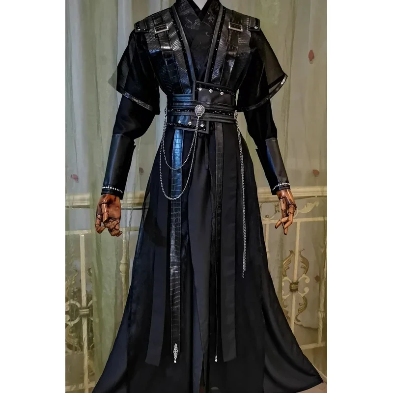 

Chinese TV series tgcf Tian Guan Ci Fu 2ha immortality cosplay costume he Xuan Mo ran black Cos dress ancient hanfu full set