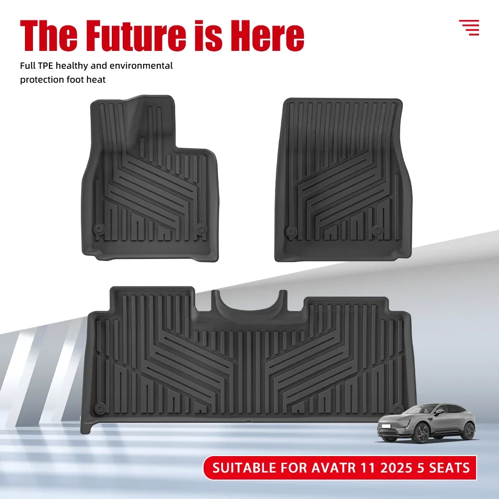 Custom New TPE 3D Waterproof Car Floor Mat 2025 Avatr 11 5-Seater Vehicle Matting