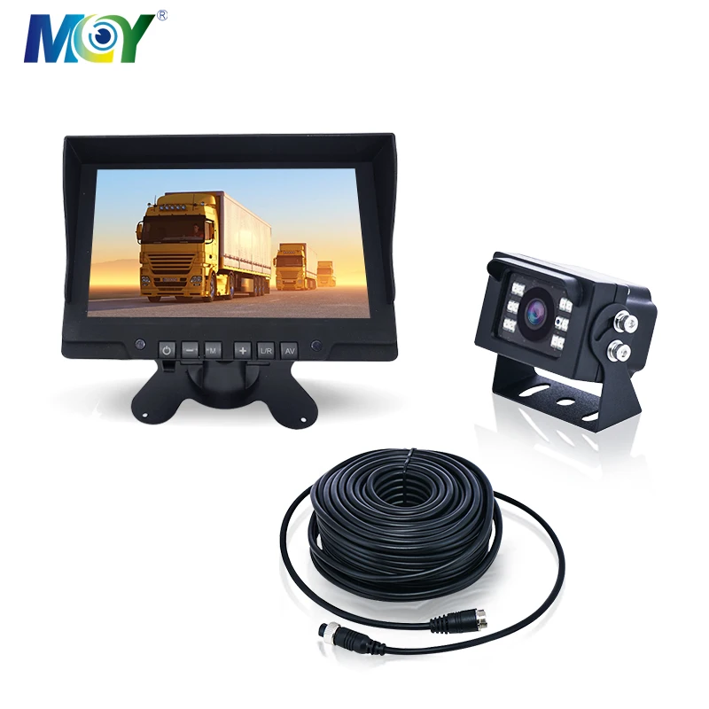 1080P 12V 24V 36V 7 Inch LCD Color Truck Camera Rear View Backup Parking Assist Moni-tor System