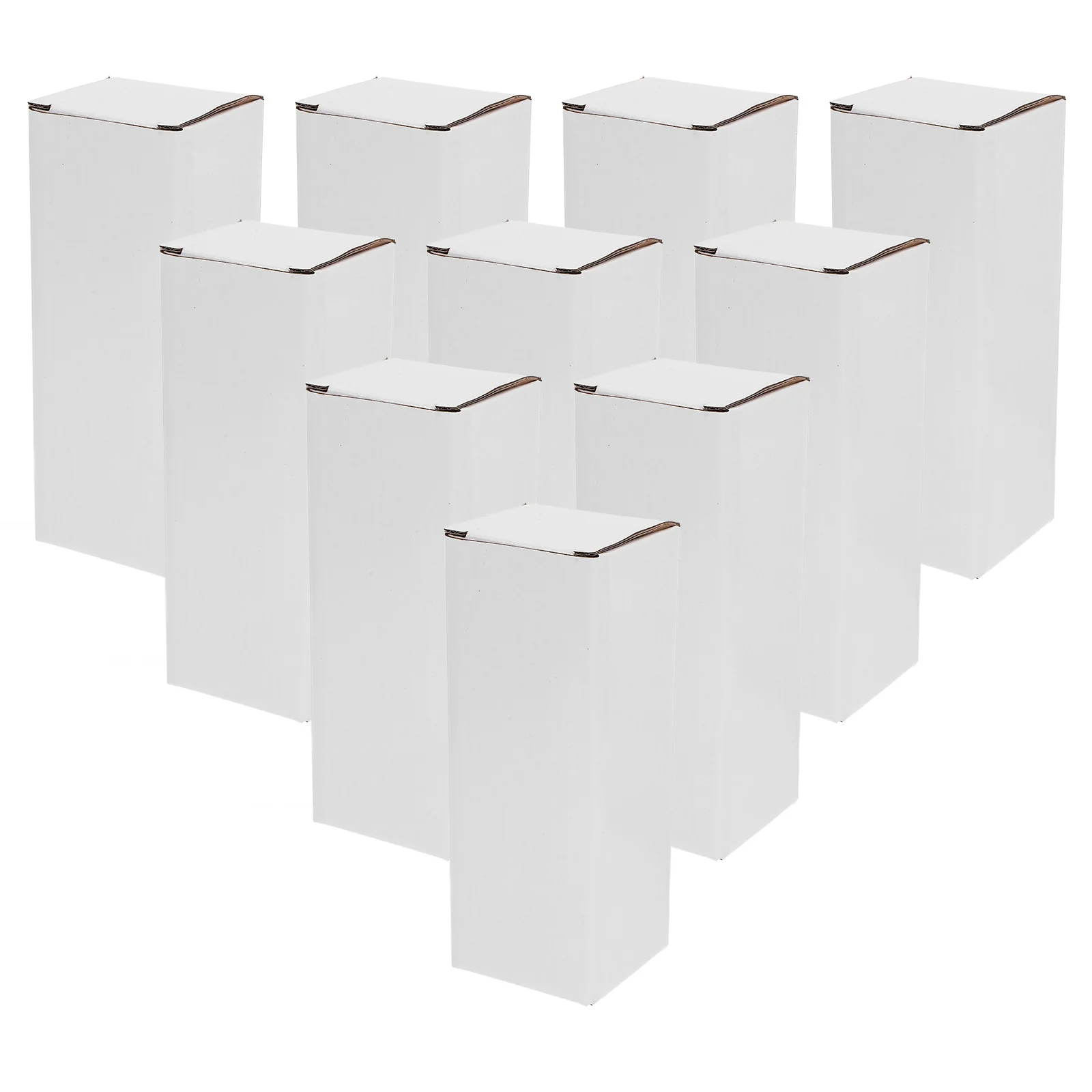 10Pcs Corrugated Paperboard Box Modern Design Ideal for Product Presentation Small Item Packing Moving Storage Box
