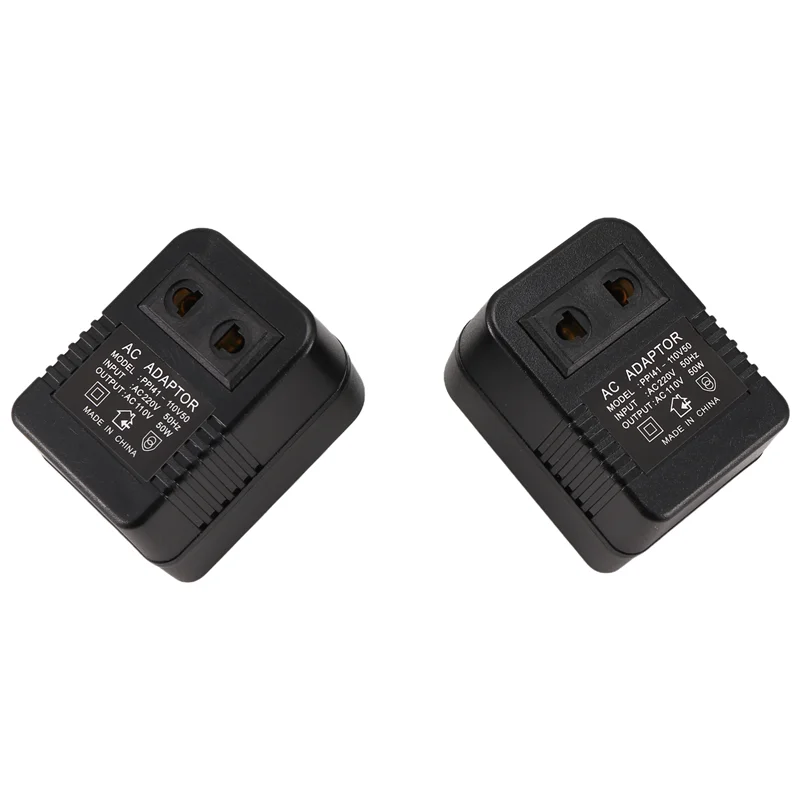 ABGR-2PCS محول خفض محول السفر AC220 فولت إلى 110 فولت محول جهد كهربي محول جهد كهربي منظم الاتحاد الأوروبي التوصيل