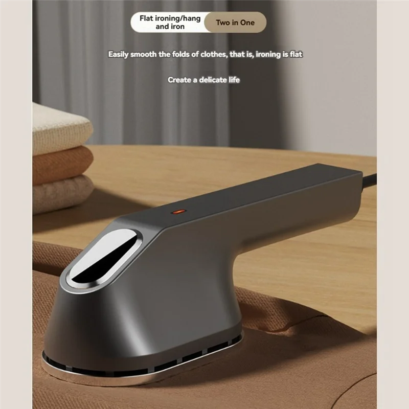 A76G-Garment Steamer Portable Steam Iron For Clothes   Handheld Mini Vertical Ironing For Home Travel Wet Dry Ironing  US Plug-B