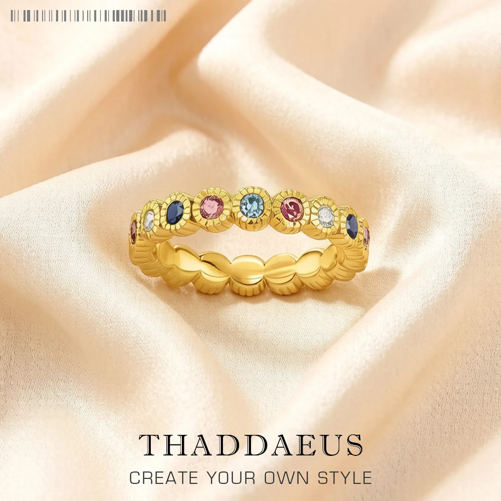 Golden Ring Royalty,Europe Fine Jewerly For Elegance Women,2023 Summer Victorian Age Vintage Gift In 925 Sterling Silver