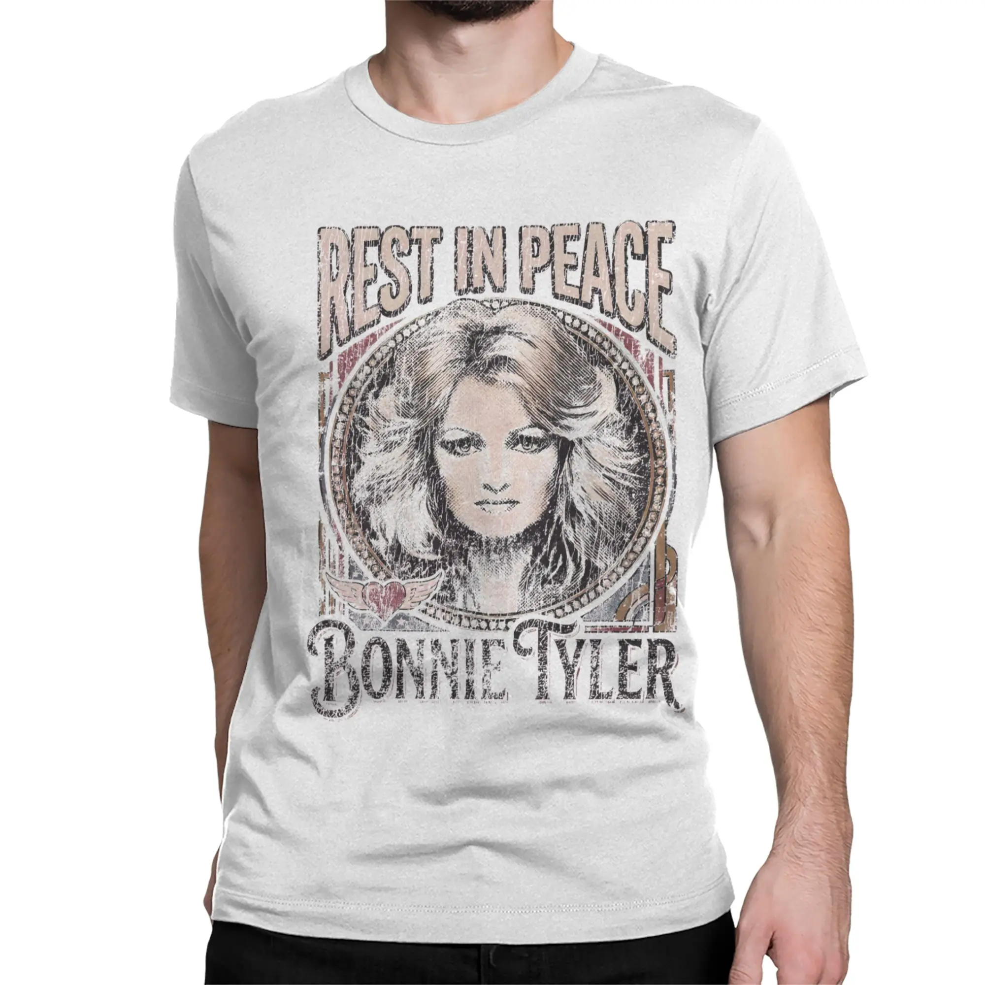 Casual Bonnie Tyler T-Shirts Men Women's O Neck Cotton T Shirt  Short Sleeve Tees Party Tops