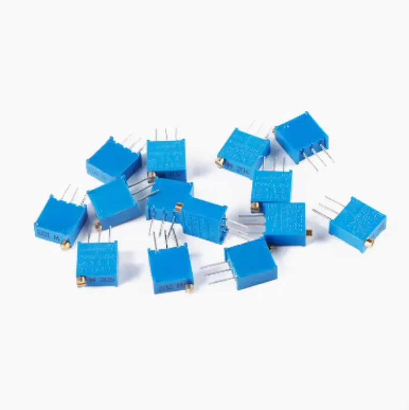 100PCS 3296W potentiometer precision adjustable resistance multi-turn trimming 1K 2K 5K 10K 100K 103 100R Trimmer Potentiometer