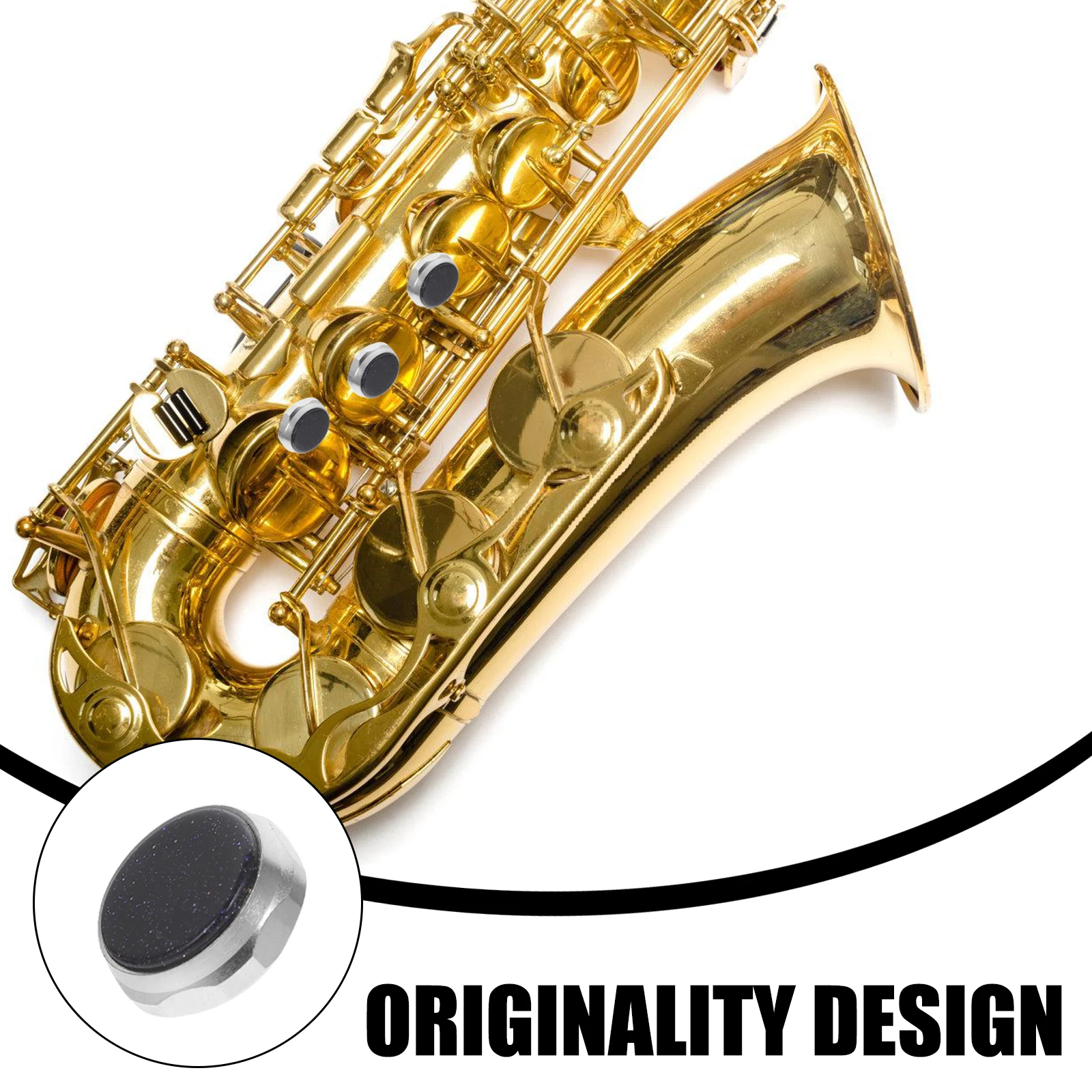 

3Pcs Trumpet Valve Guard High Durability Practical Fine Workmanship Easy Fix and Repair Finger Keys Trumpet Valve Caps