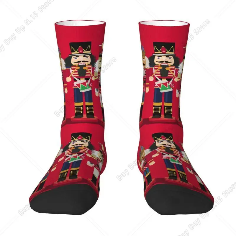 Nutcracker Soldier Toy Christmas Gift Men's Crew Socks Unisex Fashion Spring Summer Autumn Winter Dress Socks