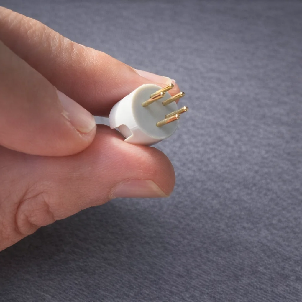 High-Precision 5-Pin Tonearm Socket, PTFE Teflon Body, Gold-Plated Pins, Stable Low-Loss Signal Connection
