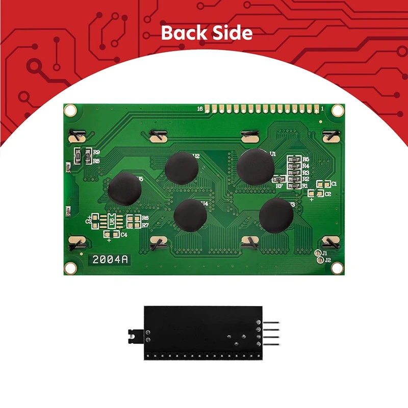 Paquete de pantalla LCD HD44780 2004, 4X20 caracteres con interfaz I2C para Arduino