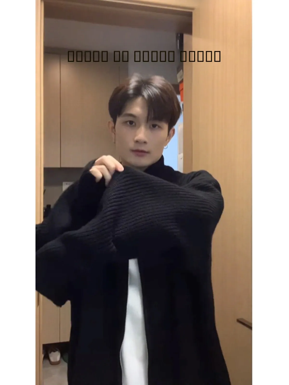 

Cleanfit Men's Fce Lined Thiened Knitted Sweater Autumn Winter Sle Double Zipper Cardigan Casual American Jaet