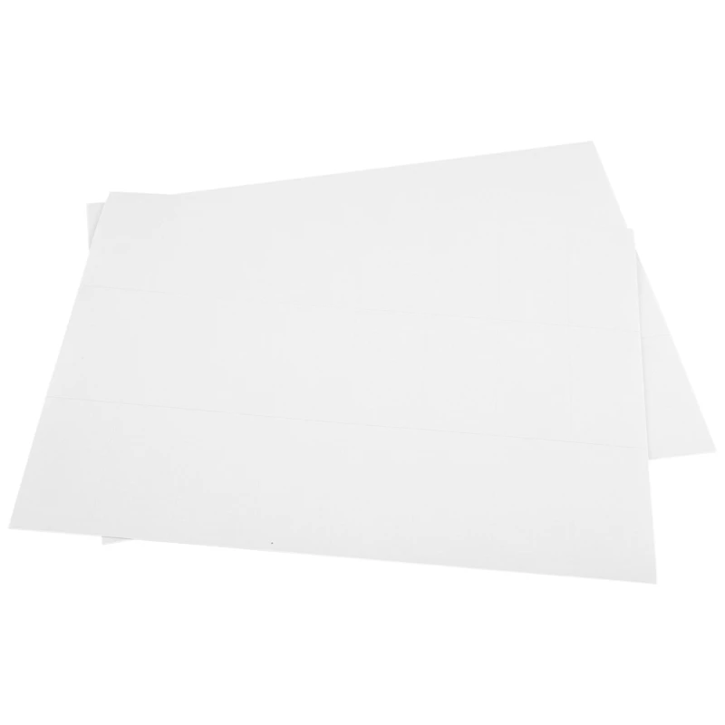 100แผ่นฉลากที่อยู่กระดาษเปล่าแบบด้านที่สามารถพิมพ์ได้70X37.1Mm กาวในตัวสีขาว