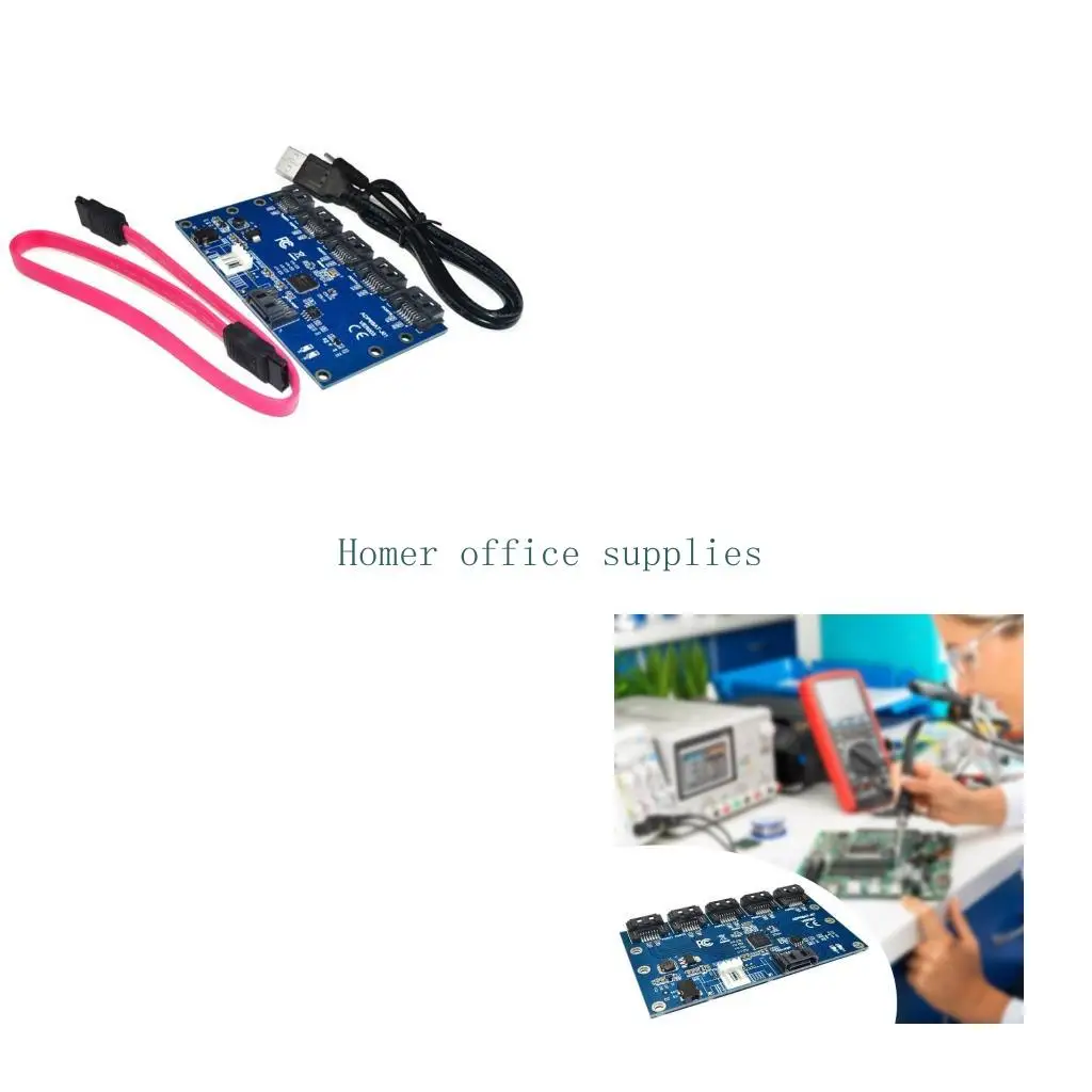 

K43B Адаптер PCI-E с 1 по 5 портами Карта 6 портов Карта расширения SATA3.0 6 Гбит/с