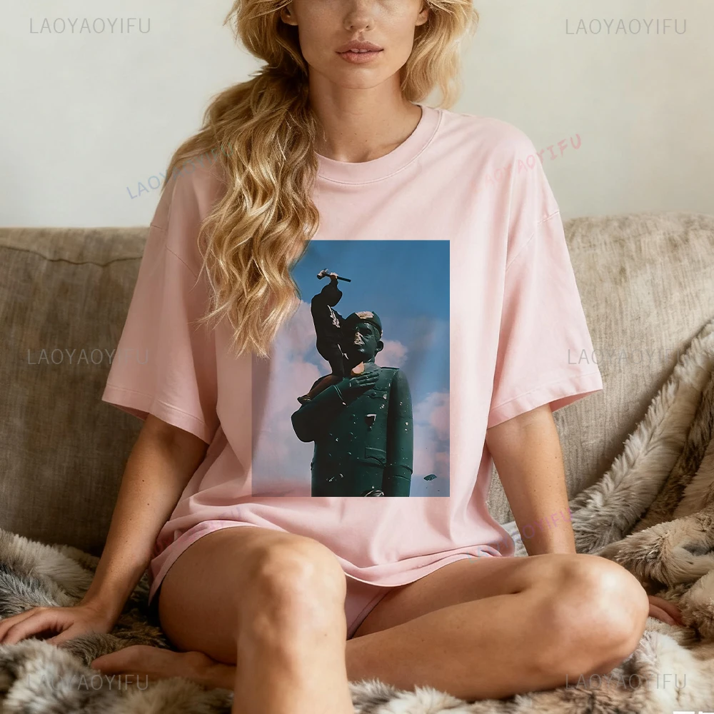 

Con Venezuela Hasta El Final Printed T-shirt Vintage Streetwear Woman Man High Quality Cotton T Shirs Classic O-neck Short-sleev