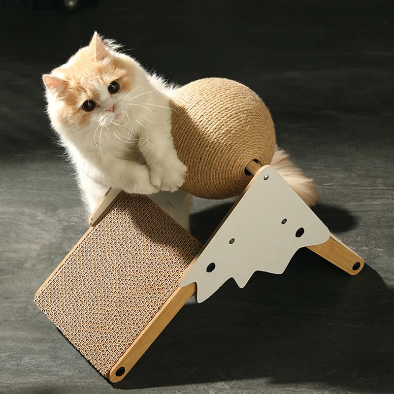 Cat Scratching Ball Board Sisal Rope Ball Cats Grinding Paws Toys  Kitten Wear-resistant Scraper Boards Pet Furniture Supplies