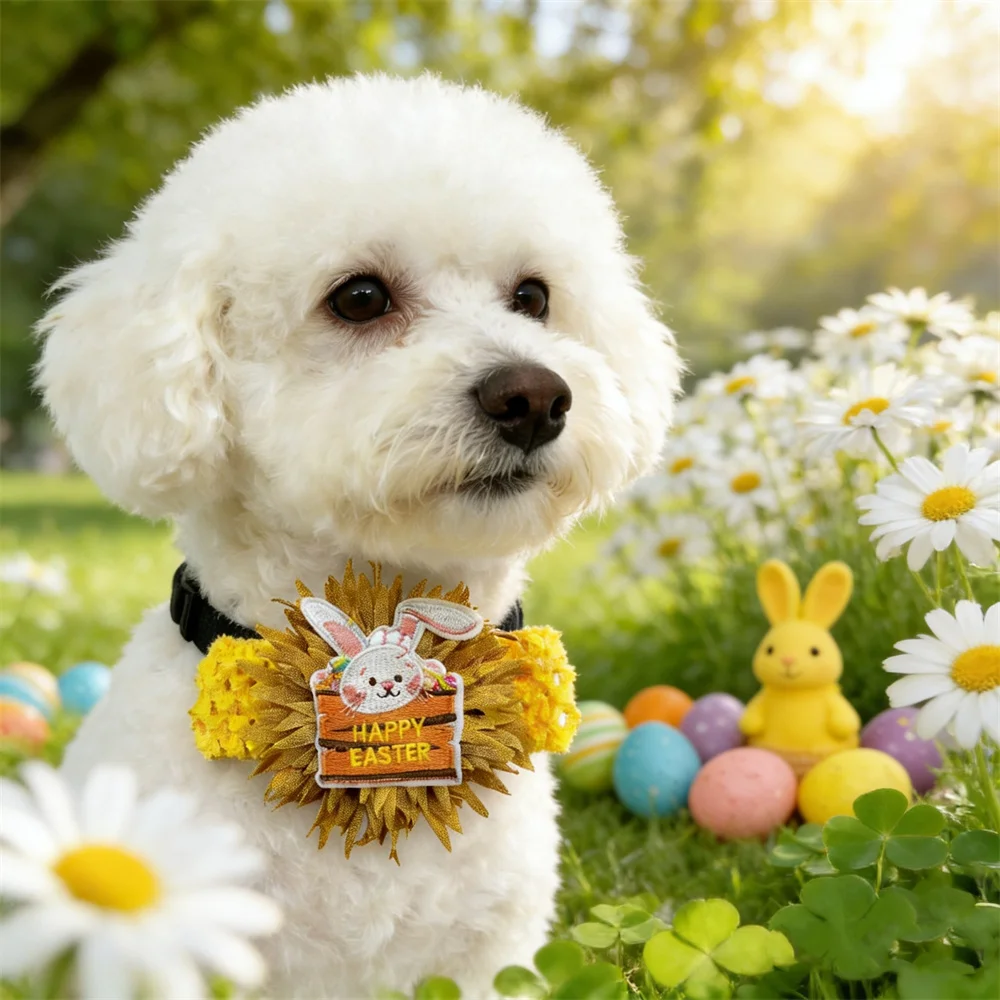 

30/50pcs Easter Elastic Band Rabbit Carrot Style Dogs Bow Tie Dog Accessories Small Middle Dog Bow Tie Pet Holiday Supplies