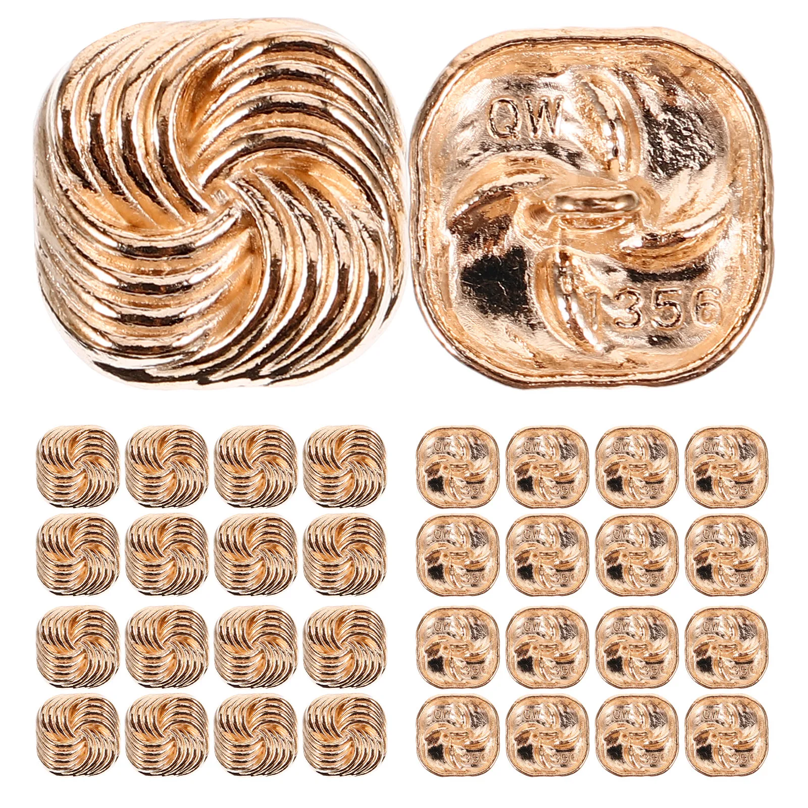 

50 шт. Премиальные пуговицы из цинкового сплава в форме розы для шитья, рукоделия, одежды, платьев, пальто, свитеров, костюмов, юбок