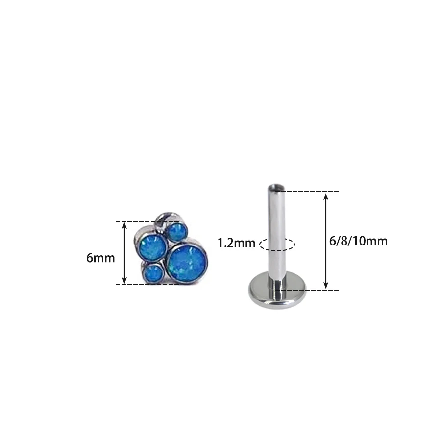1PC Cute paw shaped Surgical Steel Cartilage Earrings Stud 16G Internally Threaded Sun Helix Ear Tragus Piercing Jewelry