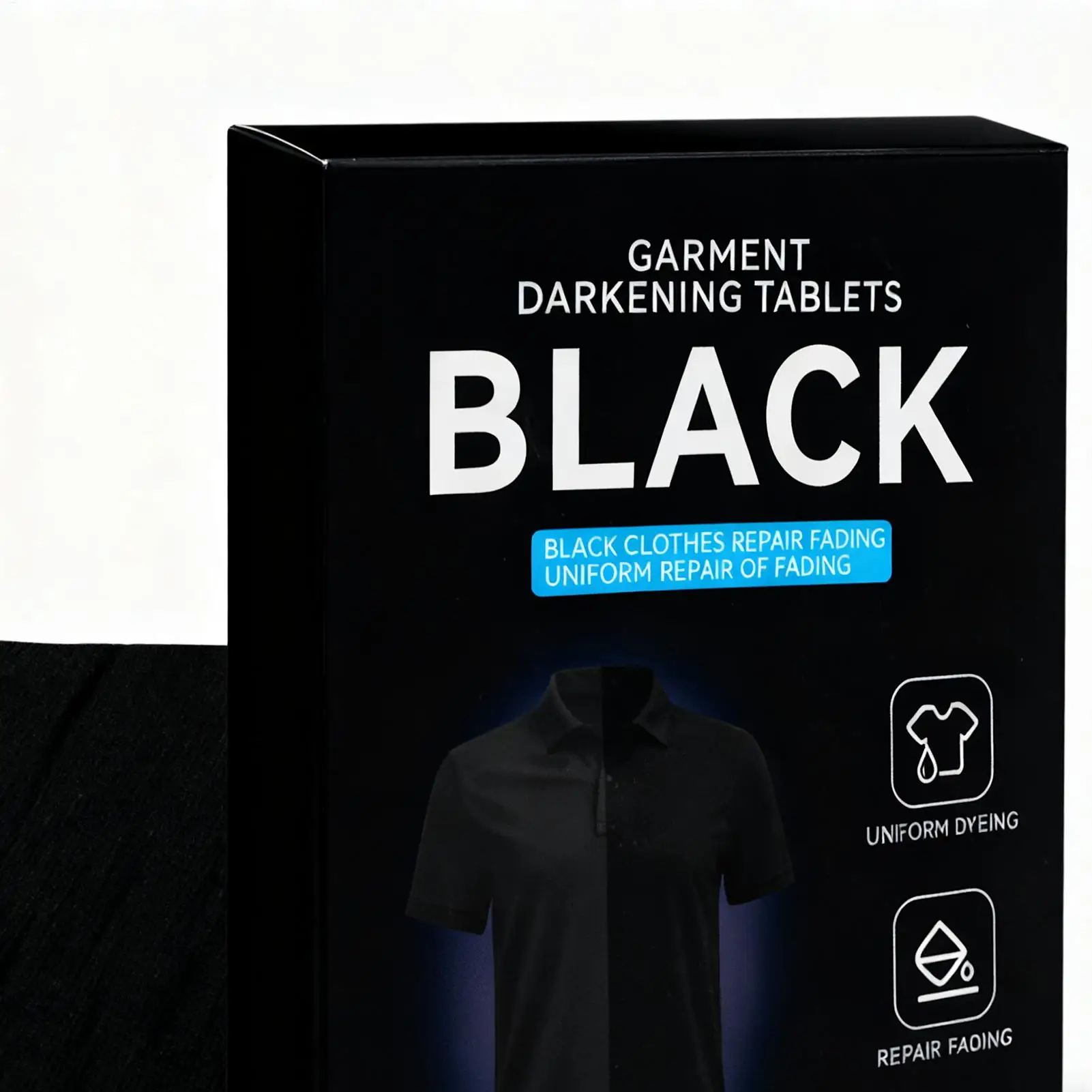 Black Color Clothing Dye 10Pcs/set Clothing Painting Dyes Washing Machine Safe Paint Accessories For Cotton Silk Wool T-Shirts