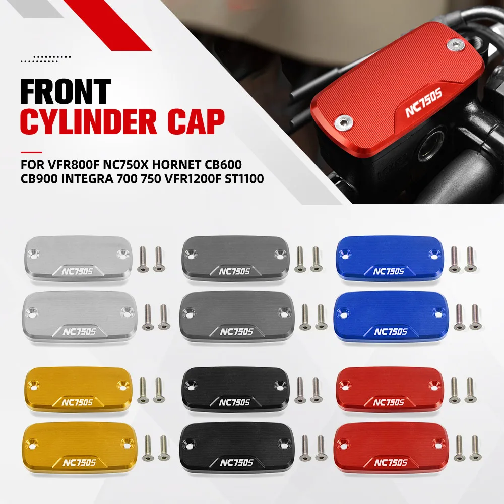 

FOR HONDA VFR800F NC750X Hornet CB600 CB900 Integra 700 750 VFR1200F ST1100 Brake Reservoir Fluid Cover Cap Guard Protector