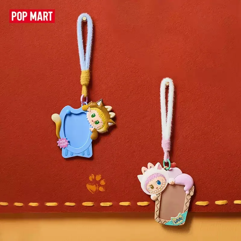 POP MART LABUBU THE MONSTERS Cat Mode On Series Card Holder Blind Box Toys Guess Bag Kawaii Anime Action Figure Decoration - view 3