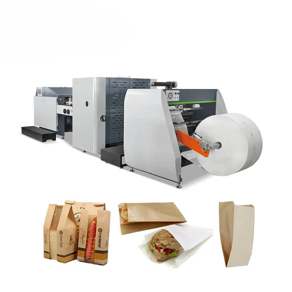 YG Customized Automatic Packaging Machinery Flat Bottom Paper Bag Maker Paper Bag Making Machine