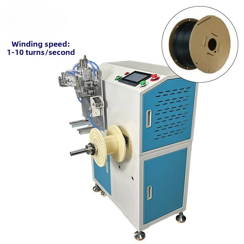 Fully automatic meter counting, cutting, queuing and winding machine, data line tube winding and cutting integrated