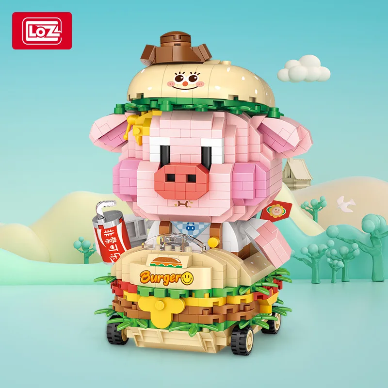 Little Pig Creative Small Particle Building Blocks Model Decoration Kid Puzzle Assembly Toys For Gift