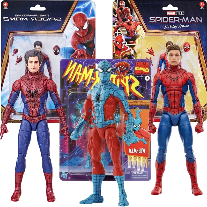 Spider-Man Tom Holland ‌   Andrew Garfield Hombre Araña ‌   Figura de acción de Peter Parker, juguete coleccionable con rostro intercambiable, modelo de estatua, muñeco de regalo